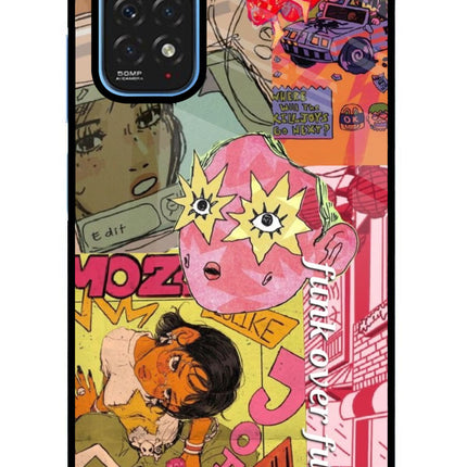 Funkover Redmi Note 11/11S Glass Case Back Cover by Casekaro