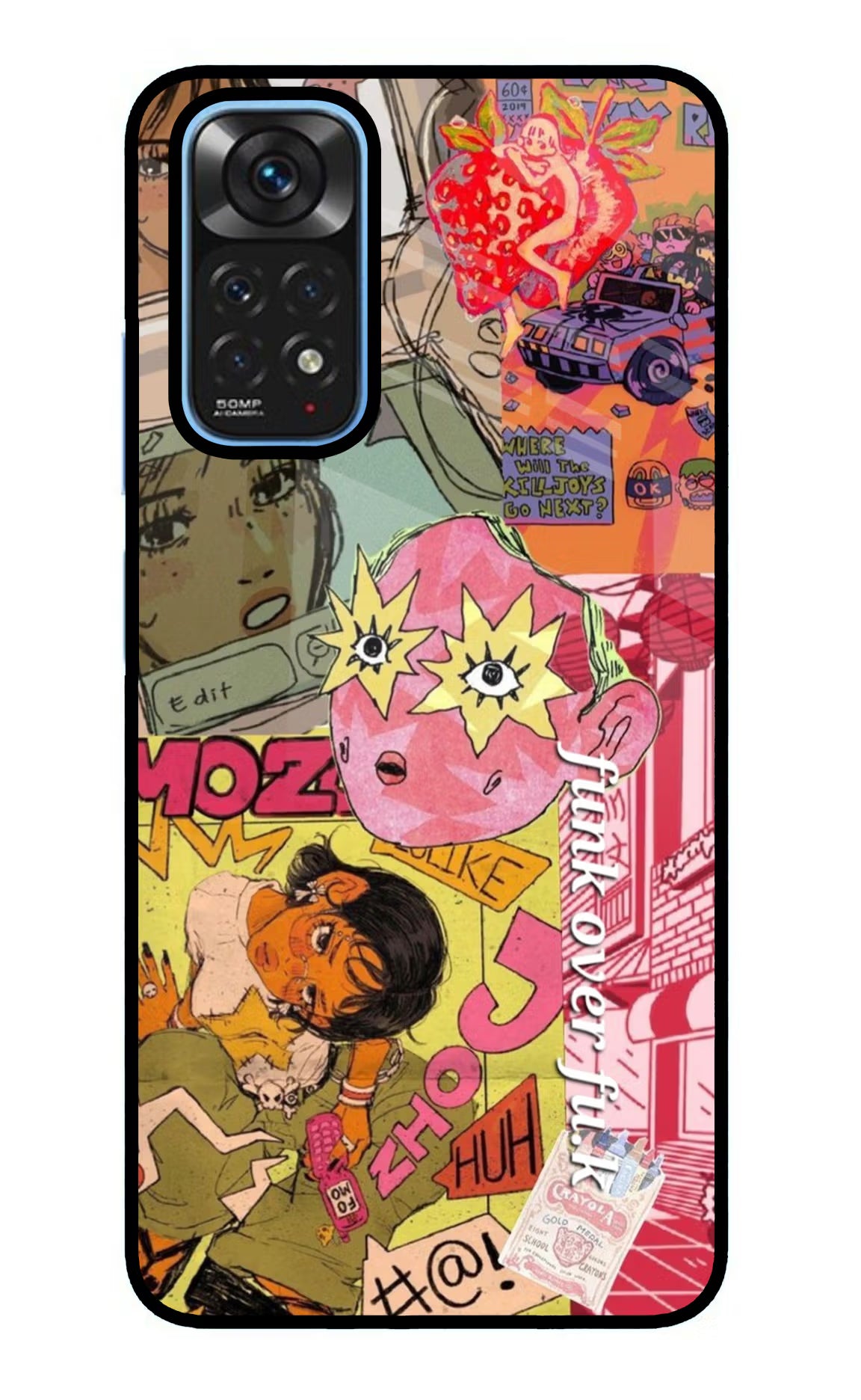 Funkover Redmi Note 11/11S Glass Case Back Cover by Casekaro