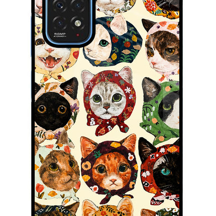 Cool Cat Redmi Note 11/11S Glass Case Back Cover by Casekaro