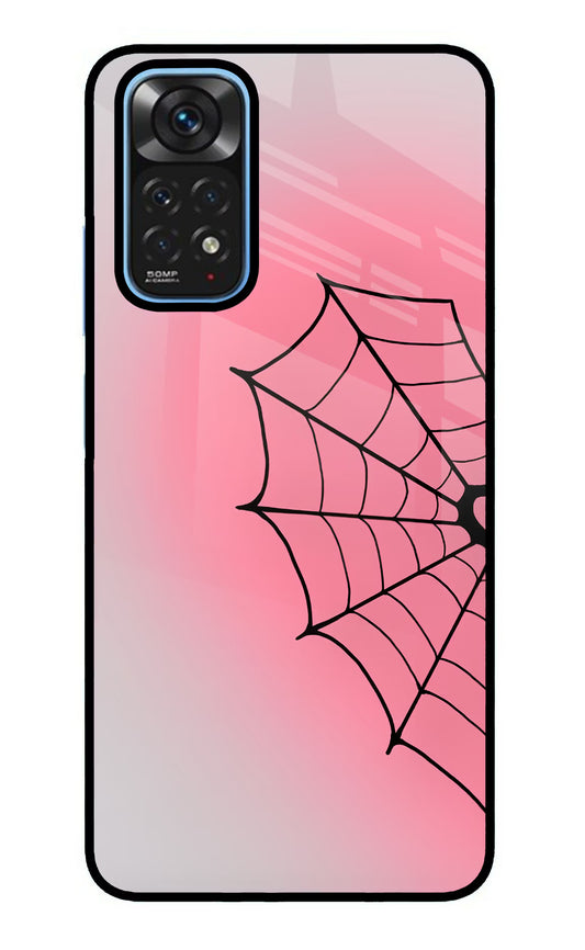 Pink Web Redmi Note 11/11S Glass Case