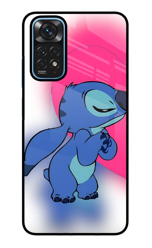 Stitch Hug Redmi Note 11/11S Glass Case