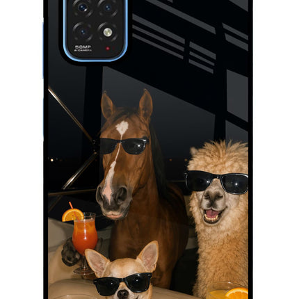 Party Squad Redmi Note 11/11S Glass Case