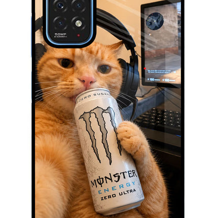 Gamer Cat Energy Redmi Note 11/11S Glass Case