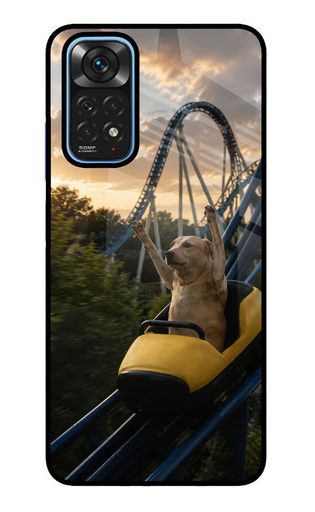 Rollercoaster Dog Redmi Note 11/11S Glass Case