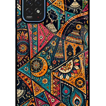 Folk Print Redmi Note 11/11S Glass Case