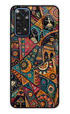Folk Print Redmi Note 11/11S Glass Case