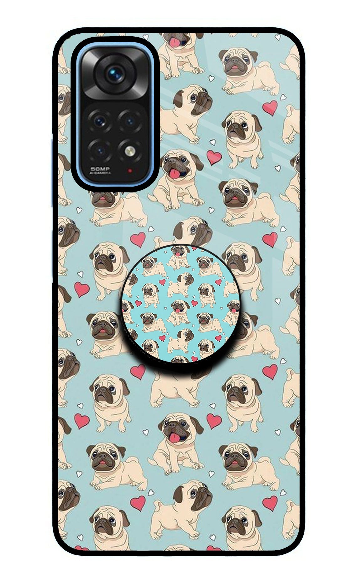 Pug Dog Redmi Note 11/11S Glass Case