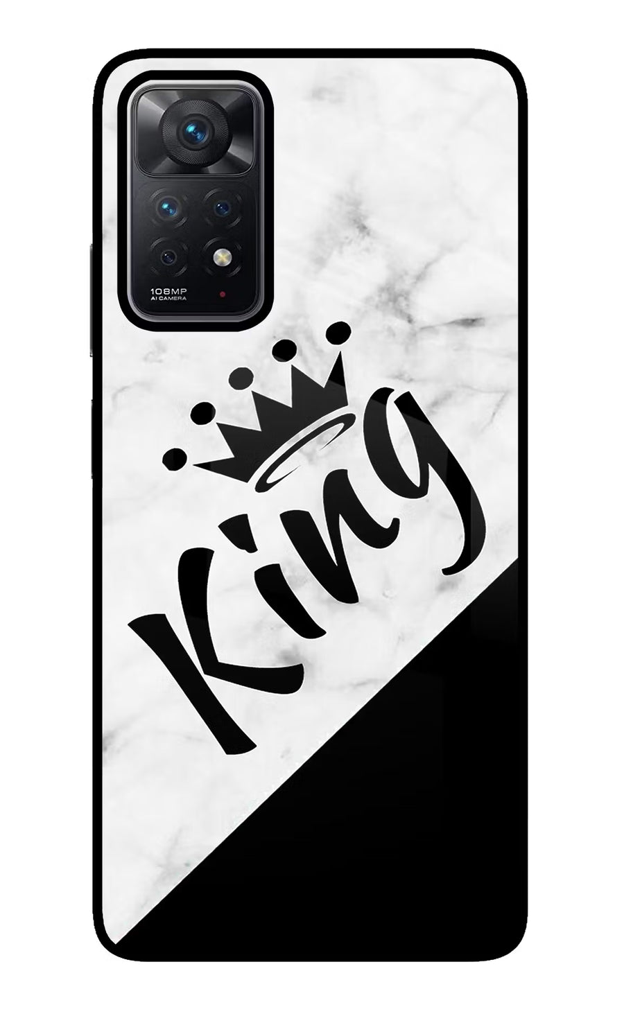 King Redmi Note 11 Pro Back Cover, Glass case