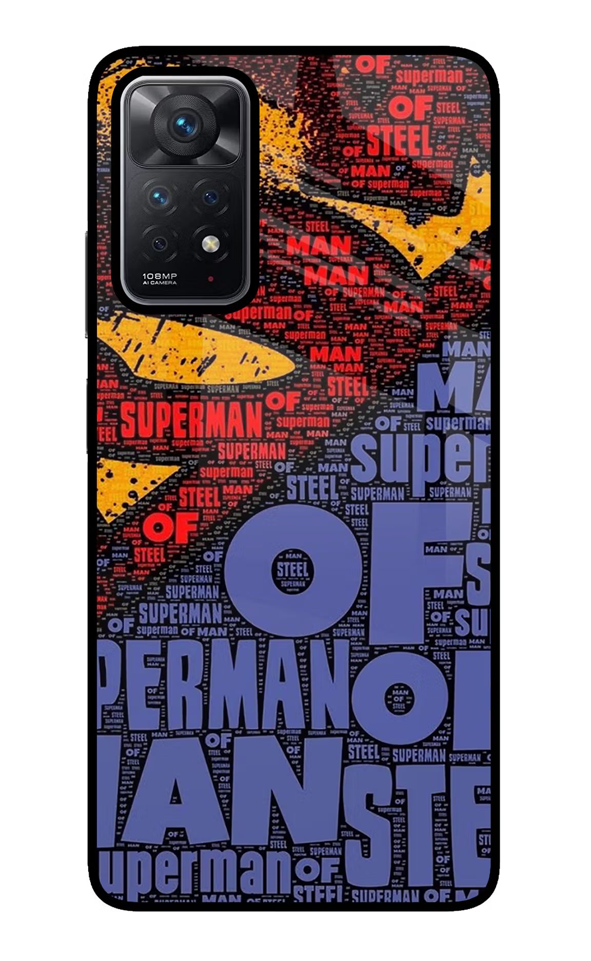 Superman Redmi Note 11 Pro Glass Case Back Cover by Casekaro