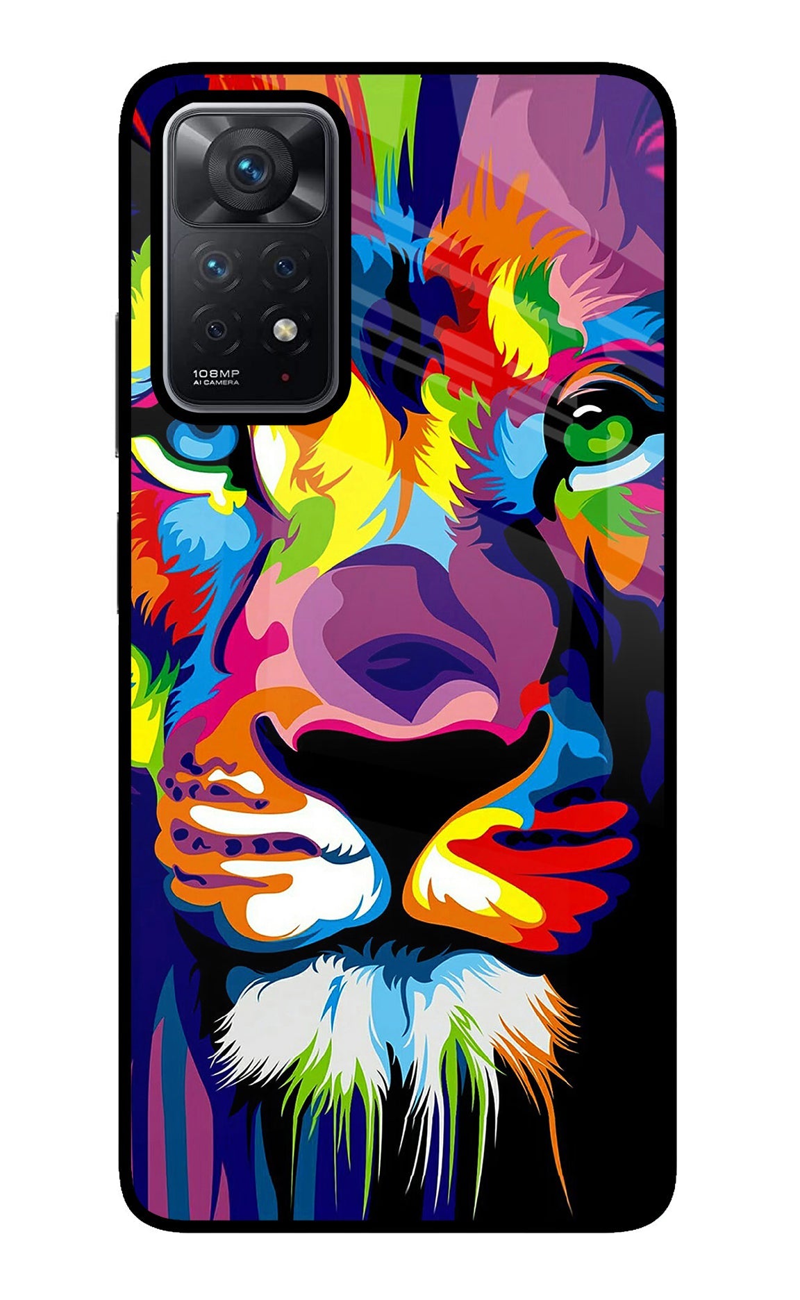 Lion Redmi Note 11 Pro Glass Case