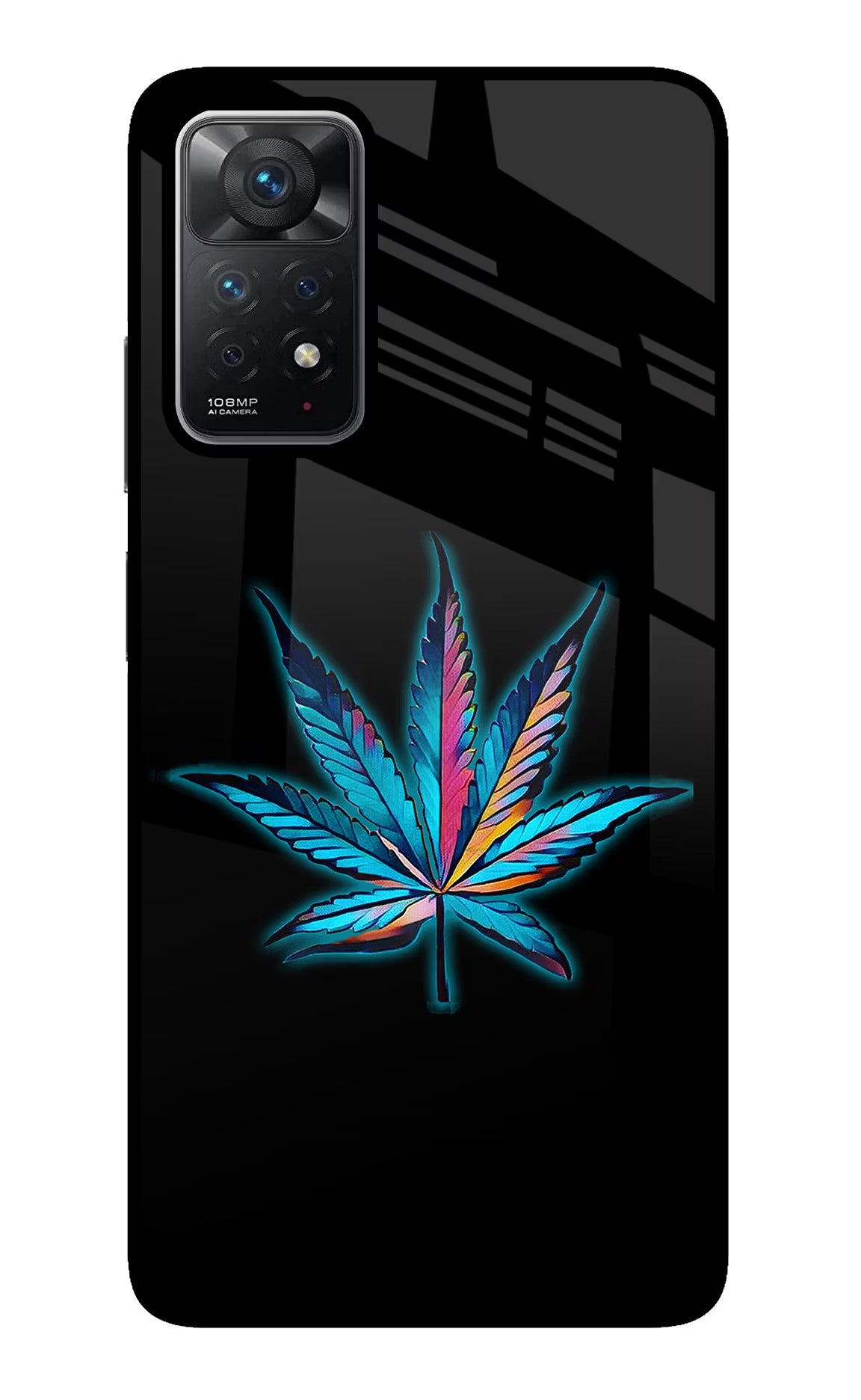 Weed Redmi Note 11 Pro Glass Case Back Cover by Casekaro