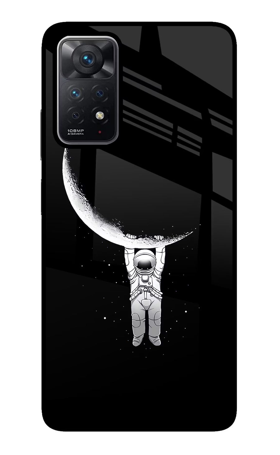 Moon Space Redmi Note 11 Pro Back Cover, Glass case