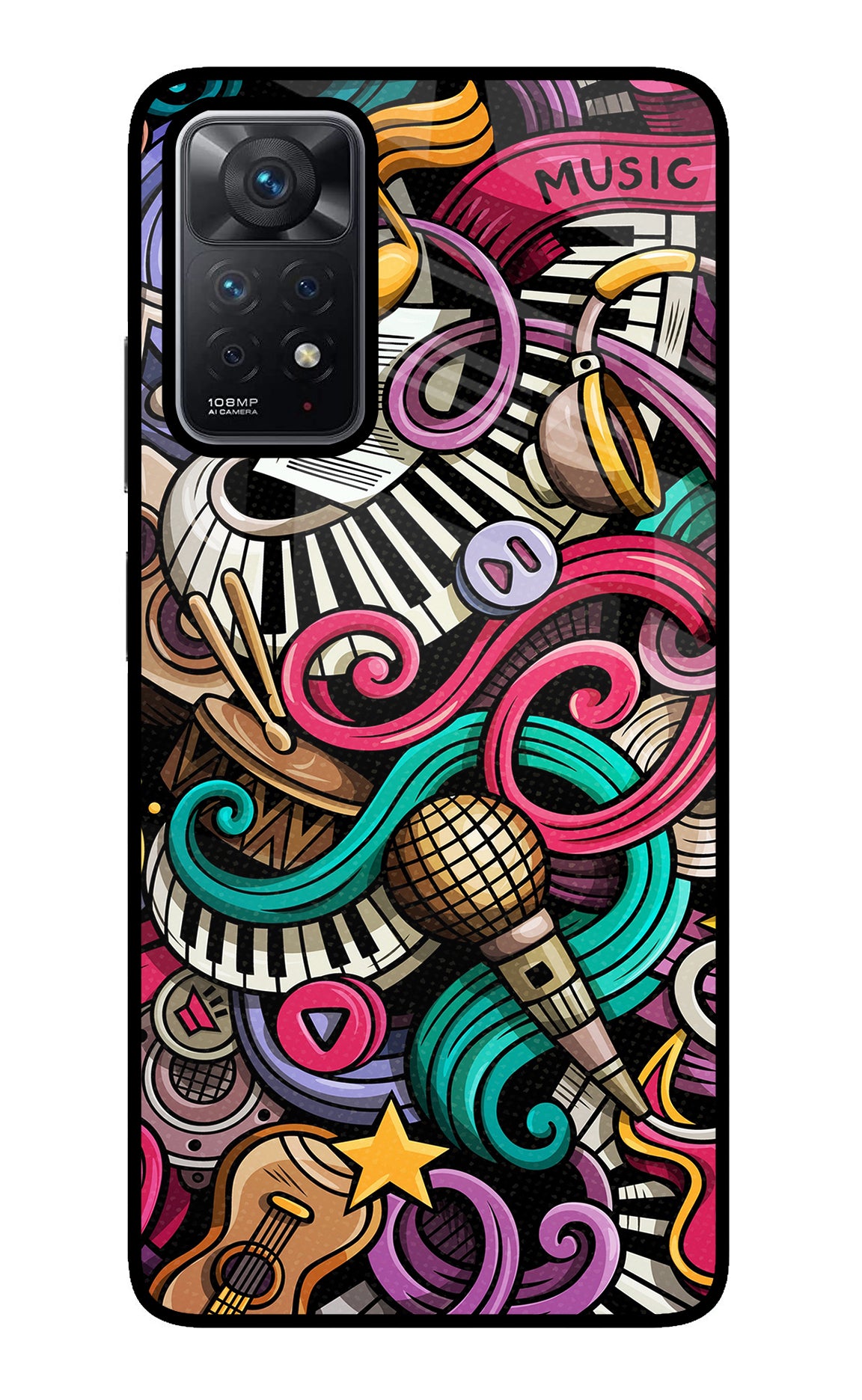 Music Abstract Redmi Note 11 Pro Back Cover