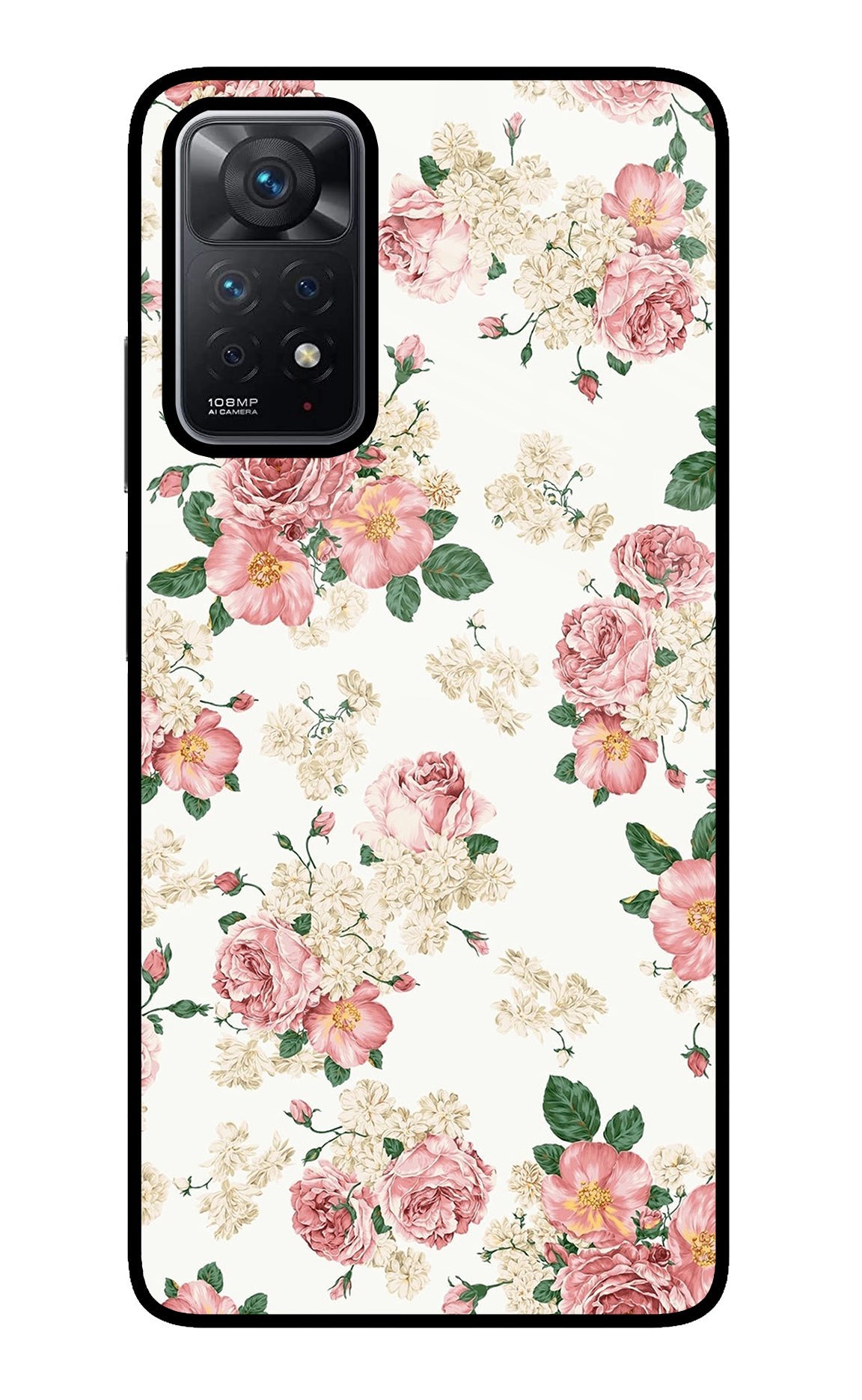 Flowers Redmi Note 11 Pro Glass Case