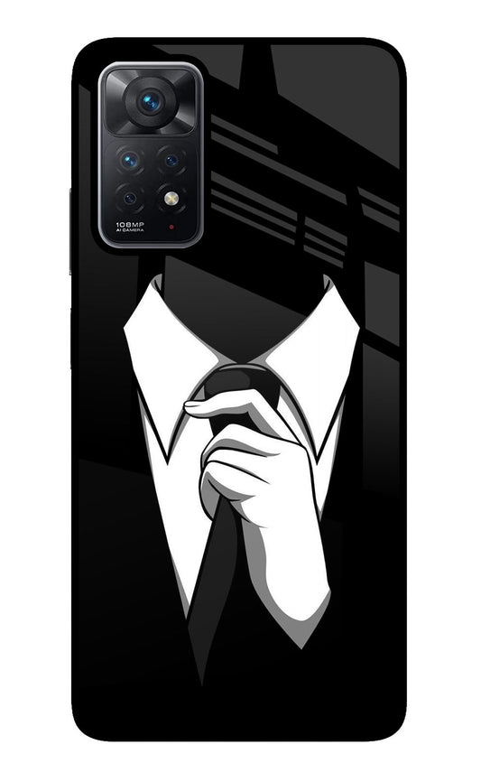 Black Tie Redmi Note 11 Pro Glass Case