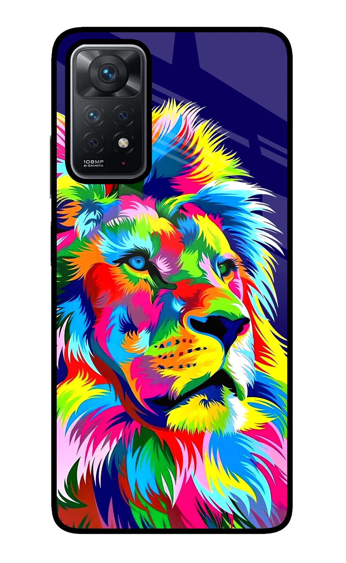 Vector Art Lion Redmi Note 11 Pro Back Cover