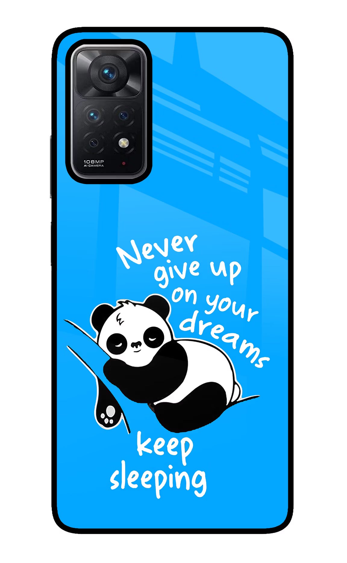 Keep Sleeping Redmi Note 11 Pro Glass Case Back Cover by Casekaro