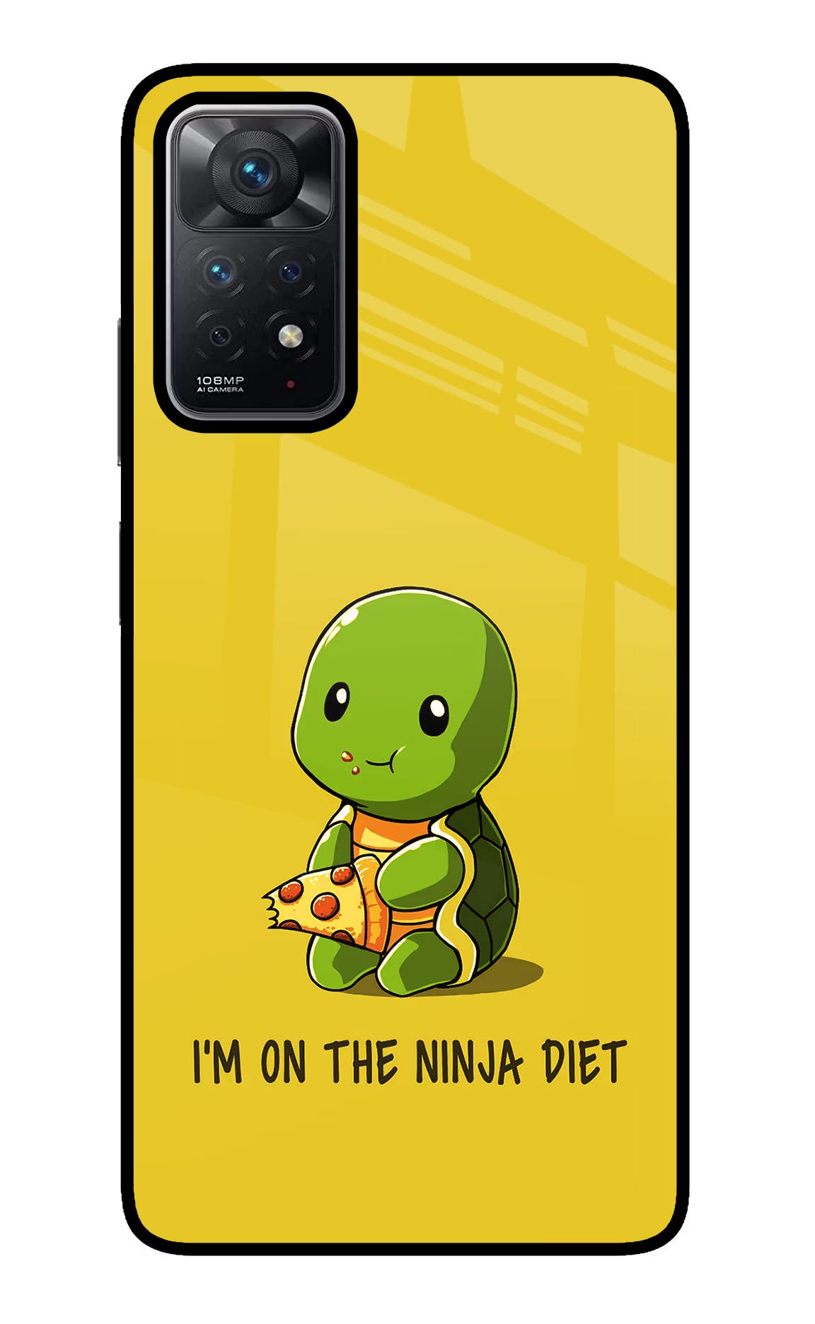 I'm on Ninja Diet Redmi Note 11 Pro Glass Case Back Cover by Casekaro