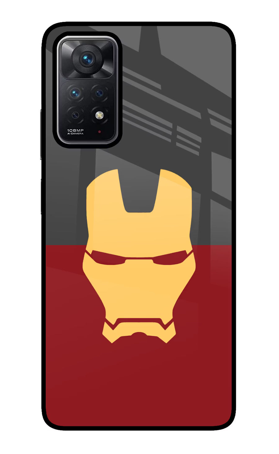 Ironman Redmi Note 11 Pro Back Cover, Glass case