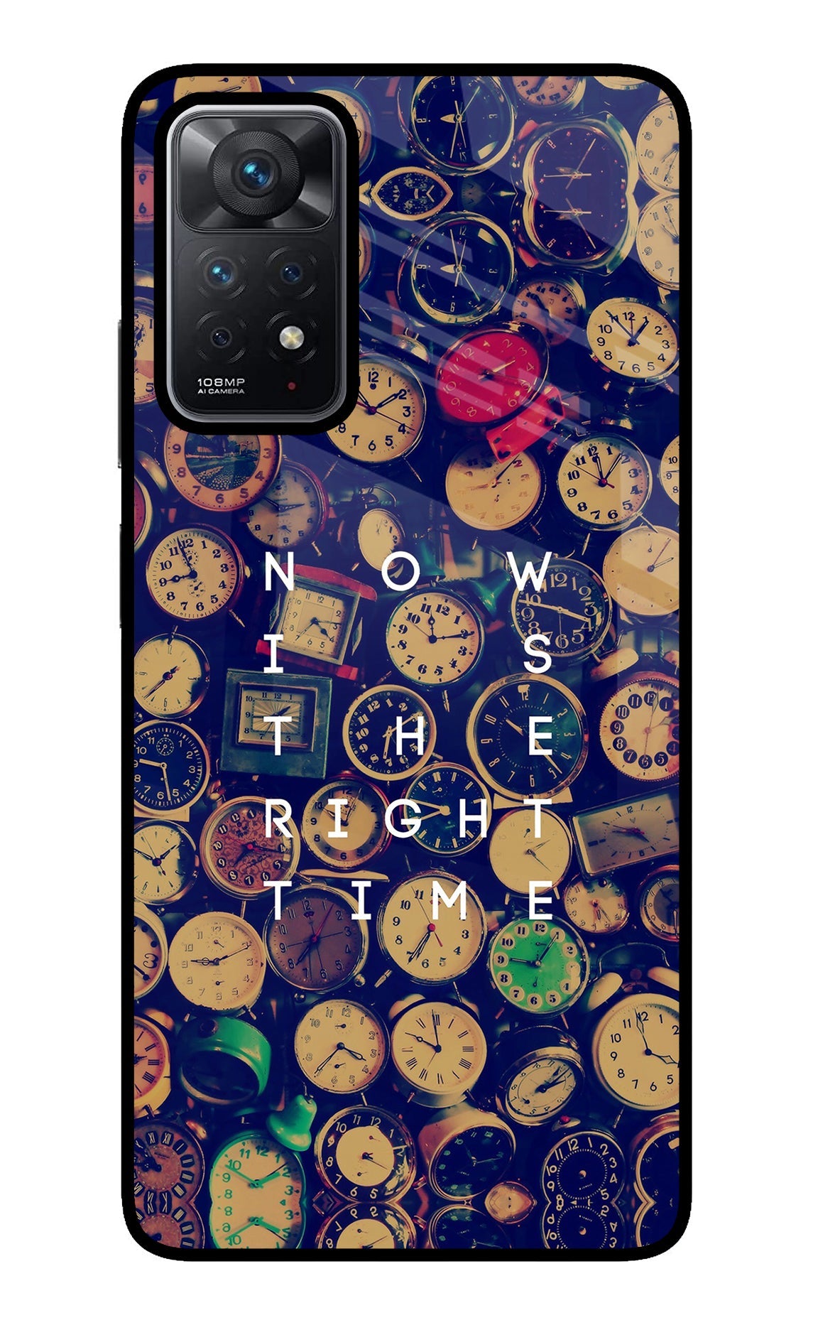 Now is the Right Time Quote Redmi Note 11 Pro Back Cover