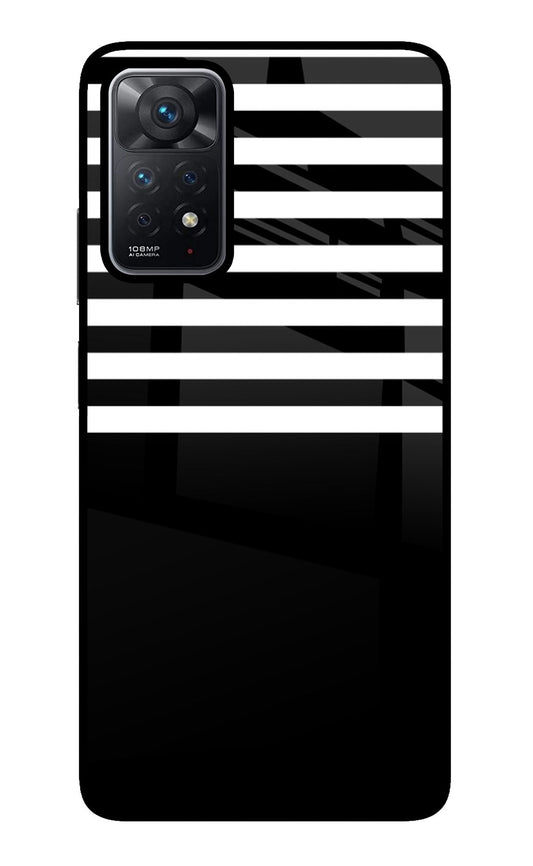 Black and White Print Redmi Note 11 Pro Glass Case