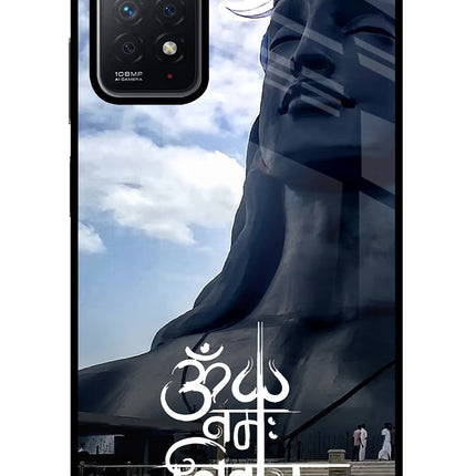 Om Namah Shivay Redmi Note 11 Pro Glass Case Back Cover by Casekaro