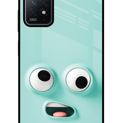 Funny Cartoon Redmi Note 11 Pro Glass Case Back Cover by Casekaro