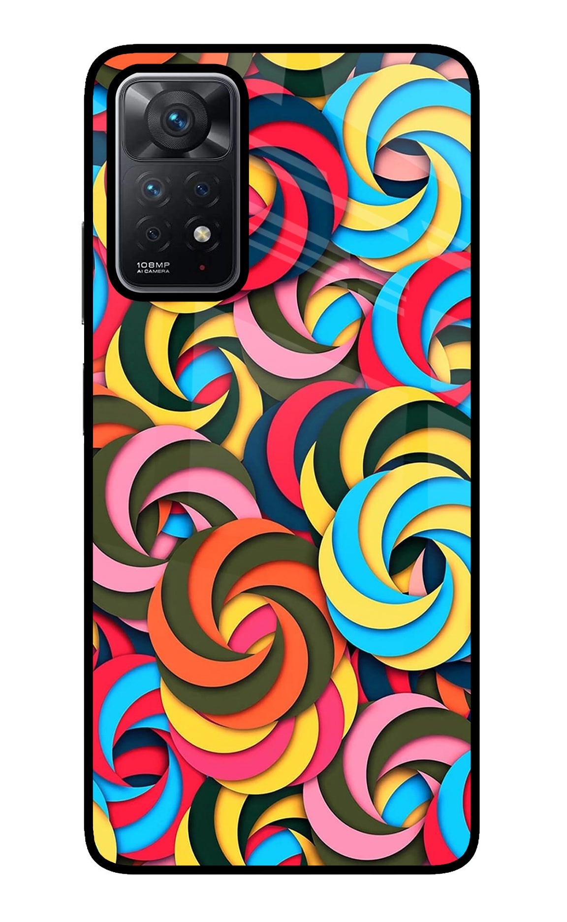 Spiral Pattern Redmi Note 11 Pro Back Cover