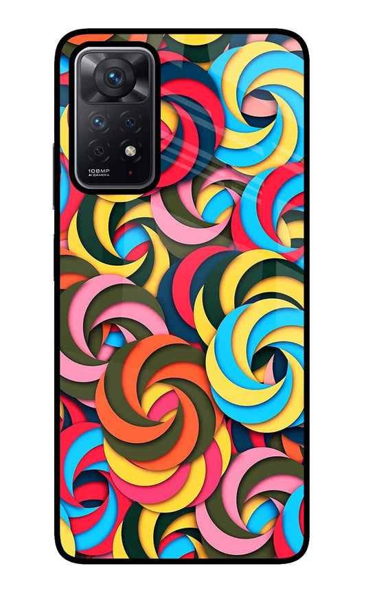 Spiral Pattern Redmi Note 11 Pro Glass Case