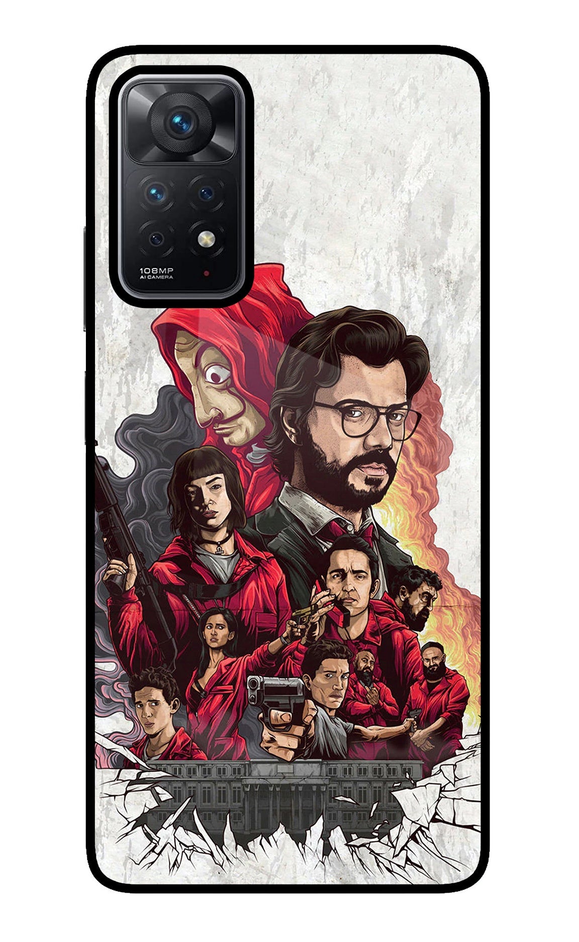 Money Heist Artwork Redmi Note 11 Pro Back Cover