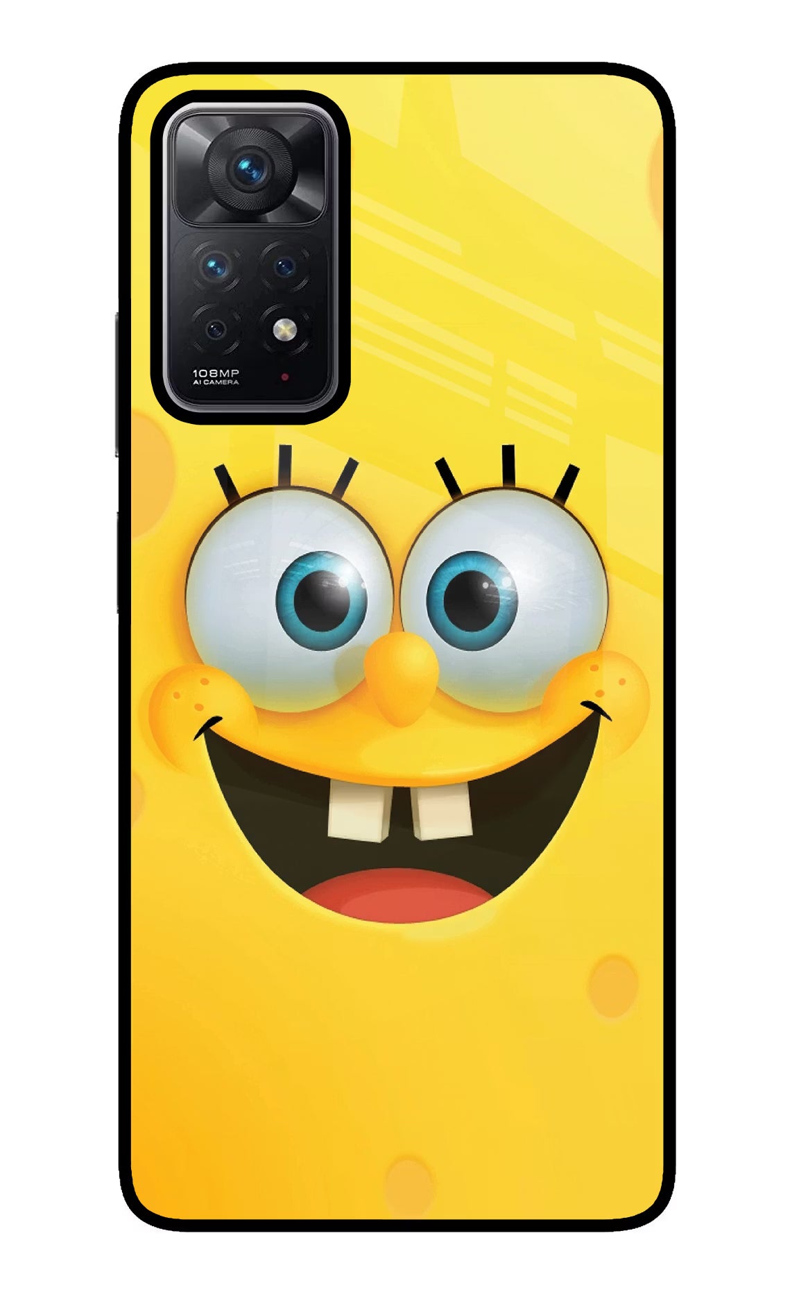 Sponge 1 Redmi Note 11 Pro Glass Case Back Cover by Casekaro