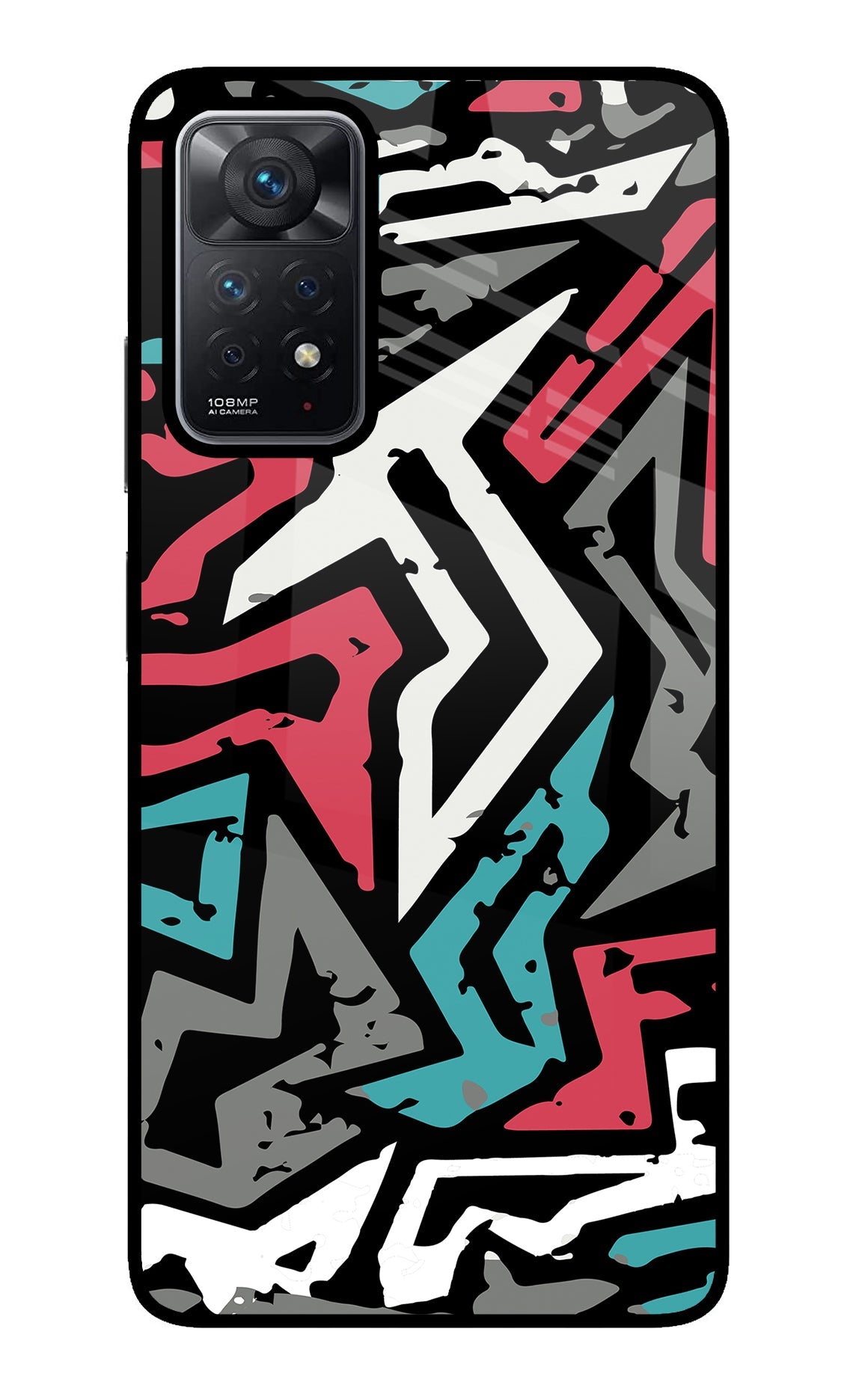 Geometric Graffiti Redmi Note 11 Pro Glass Case