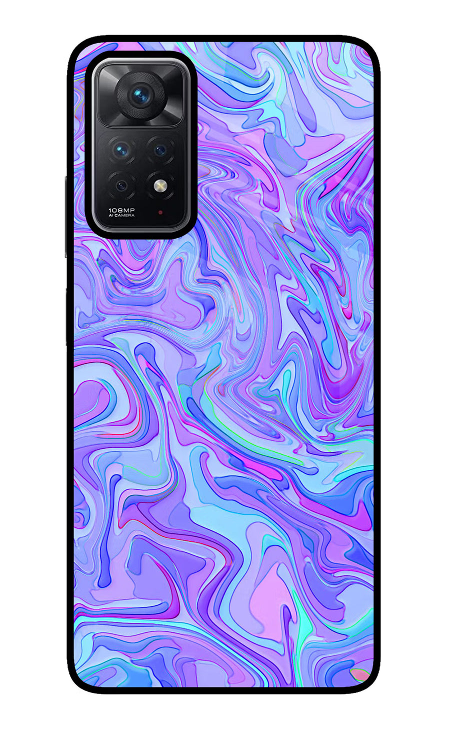 Glitter Redmi Note 11 Pro Back Cover, Glass case