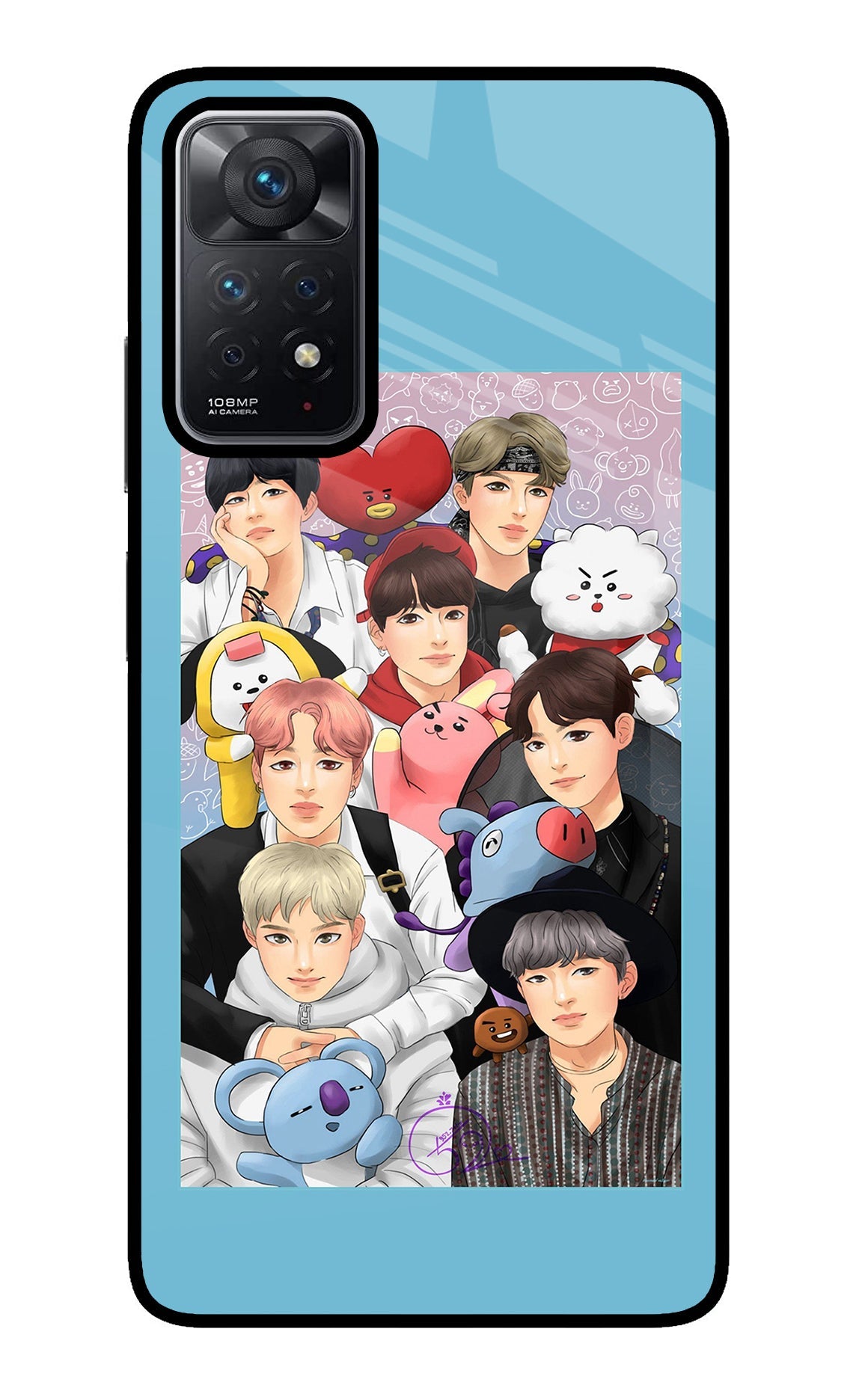 BTS with animals Redmi Note 11 Pro Back Cover