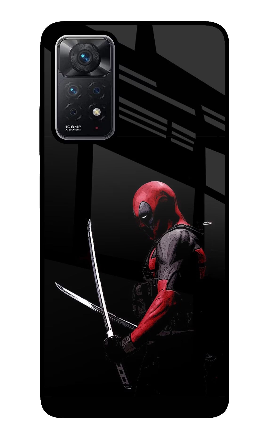 Deadpool Redmi Note 11 Pro Glass Case Back Cover by Casekaro