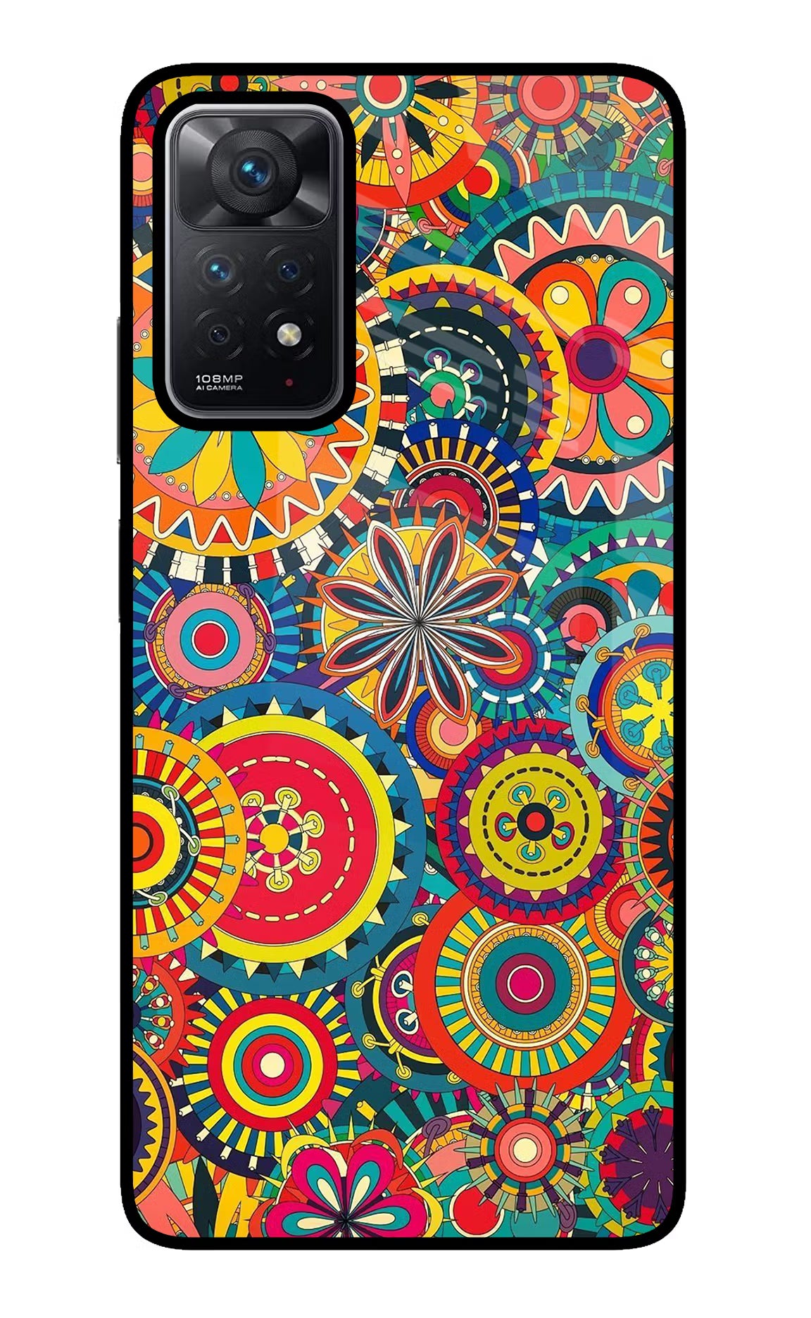 Gol Gol Art Redmi Note 11 Pro Glass Case Back Cover by Casekaro