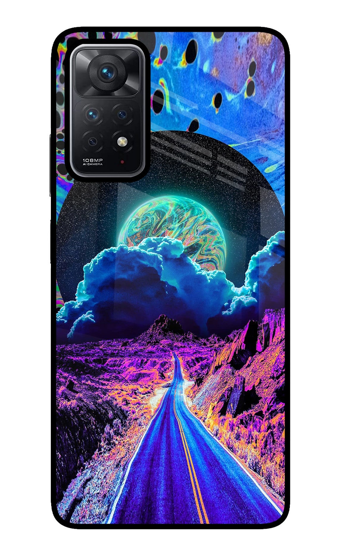 Psychedelic Painting Redmi Note 11 Pro Glass Case