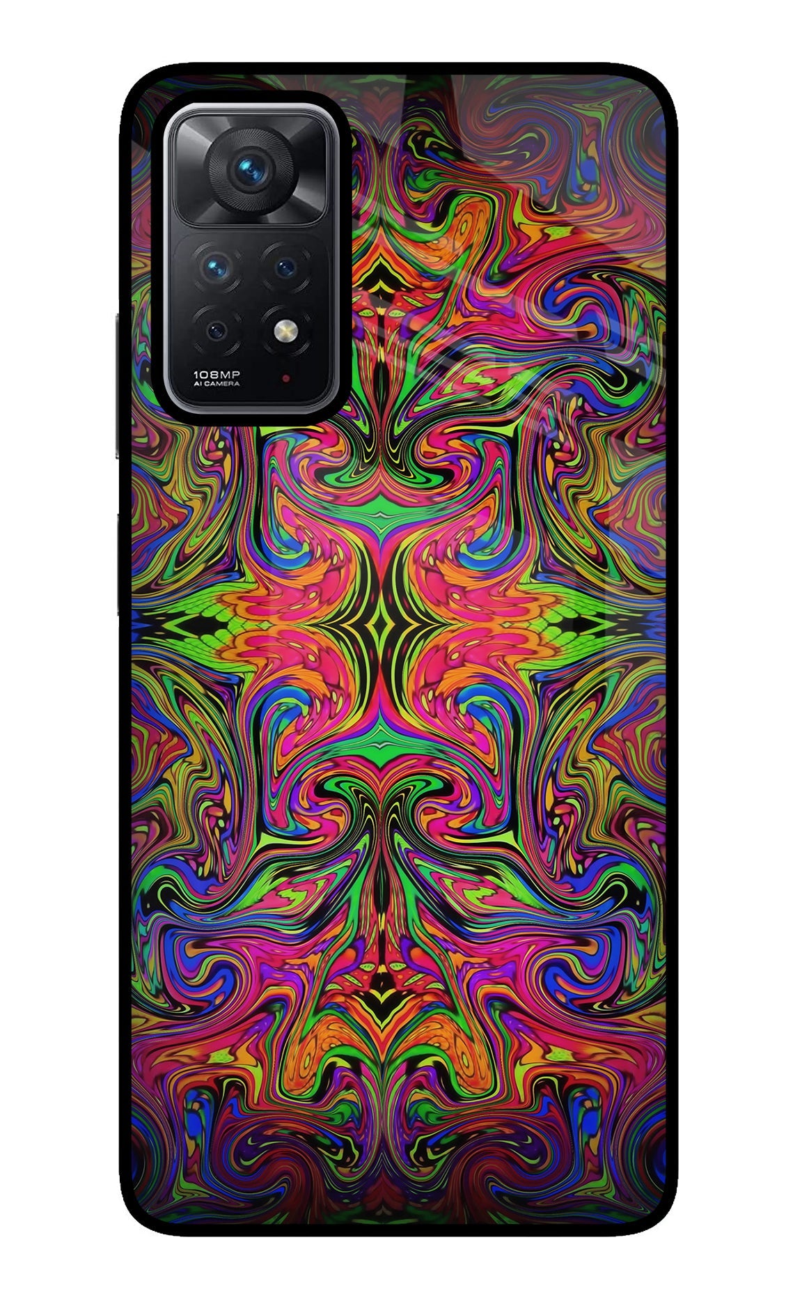 Psychedelic Art Redmi Note 11 Pro Glass Case
