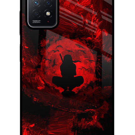 Itachi Uchiha Redmi Note 11 Pro Glass Case Back Cover by Casekaro