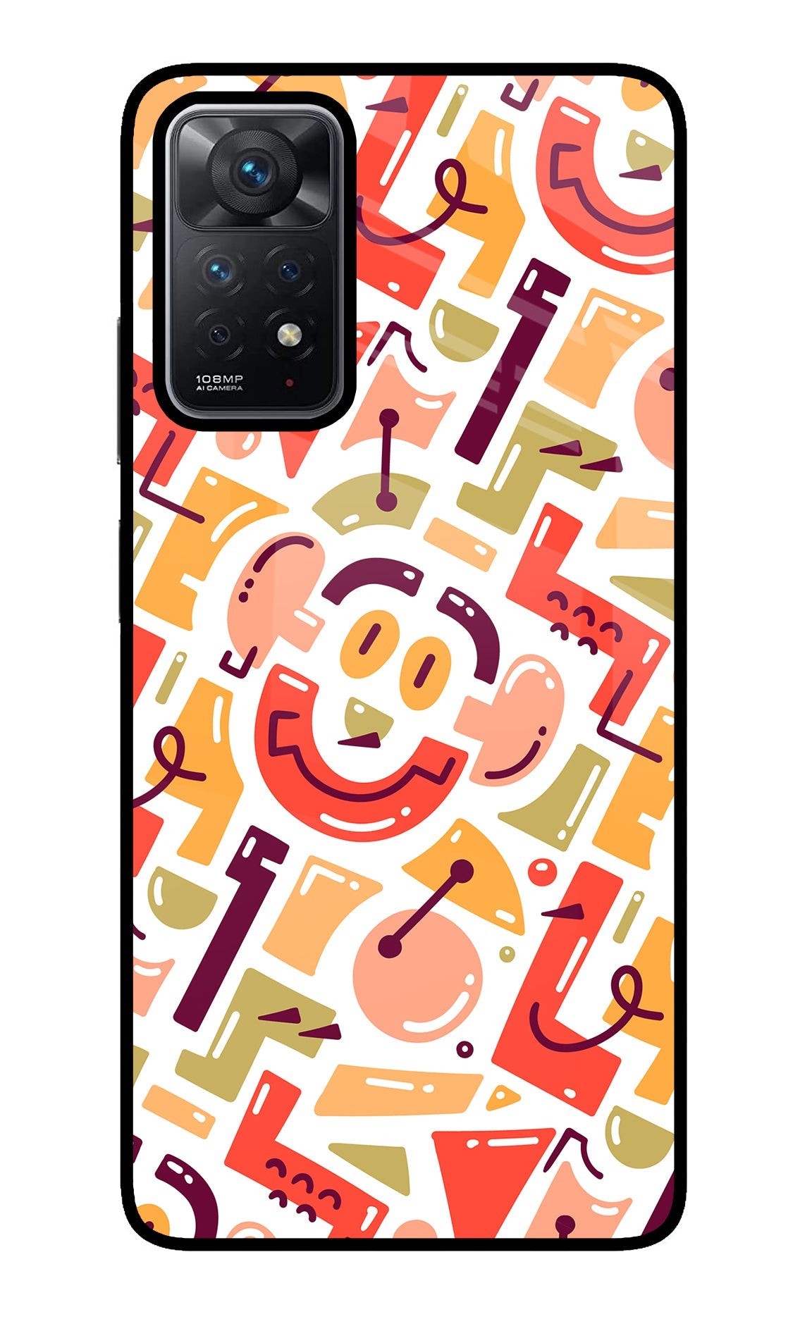 Doodle Pattern Redmi Note 11 Pro Back Cover