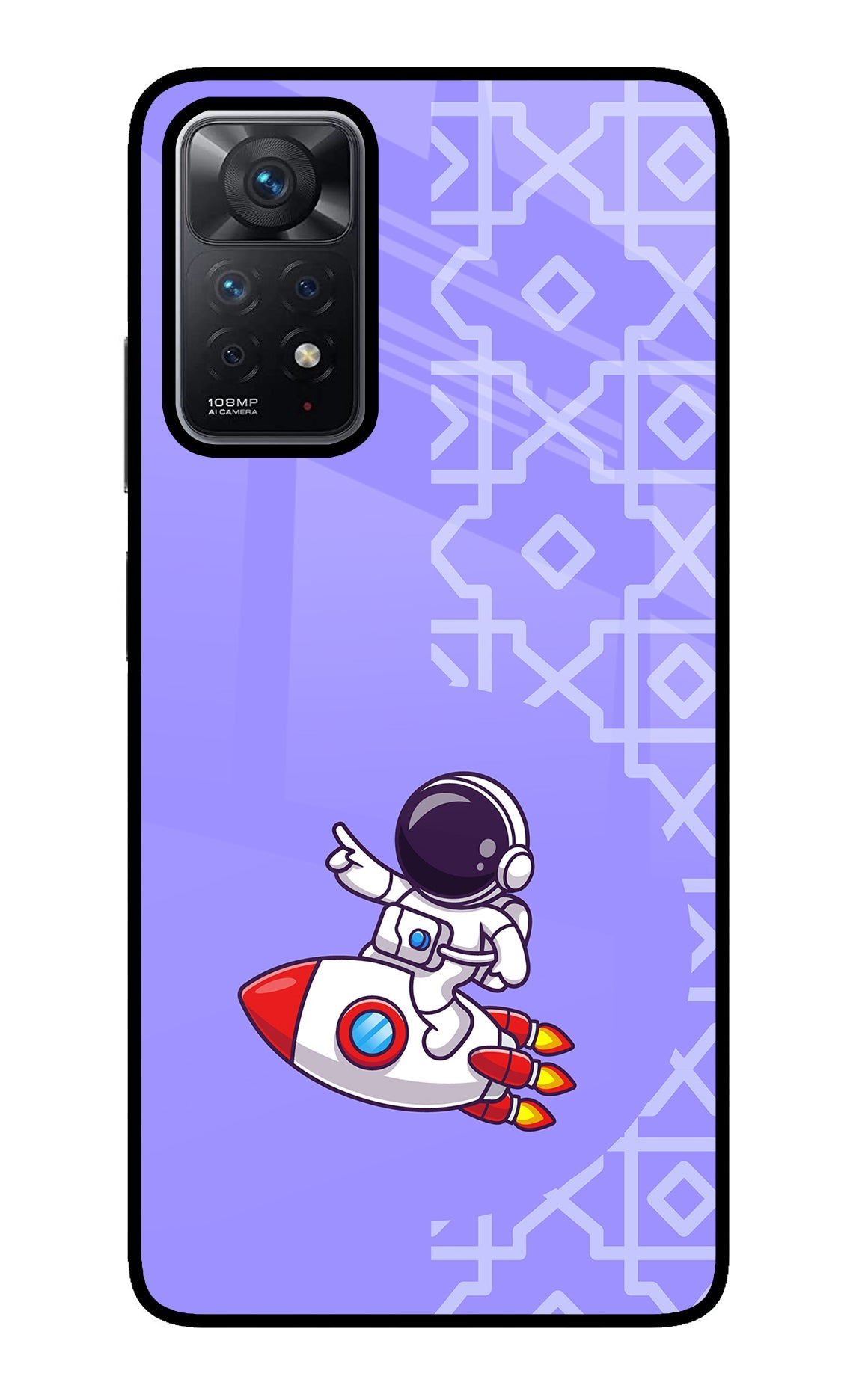 Cute Astronaut Redmi Note 11 Pro Glass Case