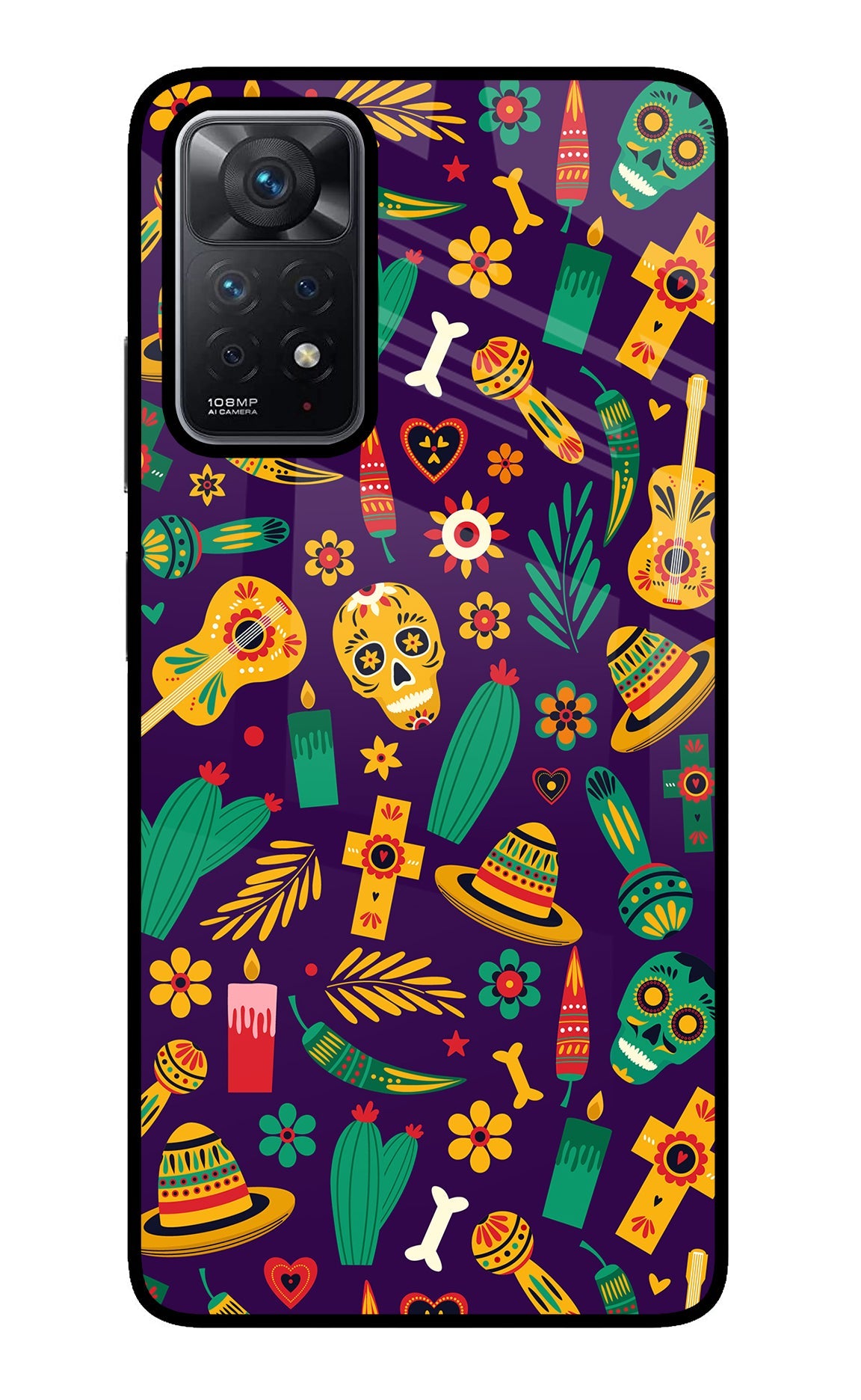 Mexican Artwork Redmi Note 11 Pro Glass Case