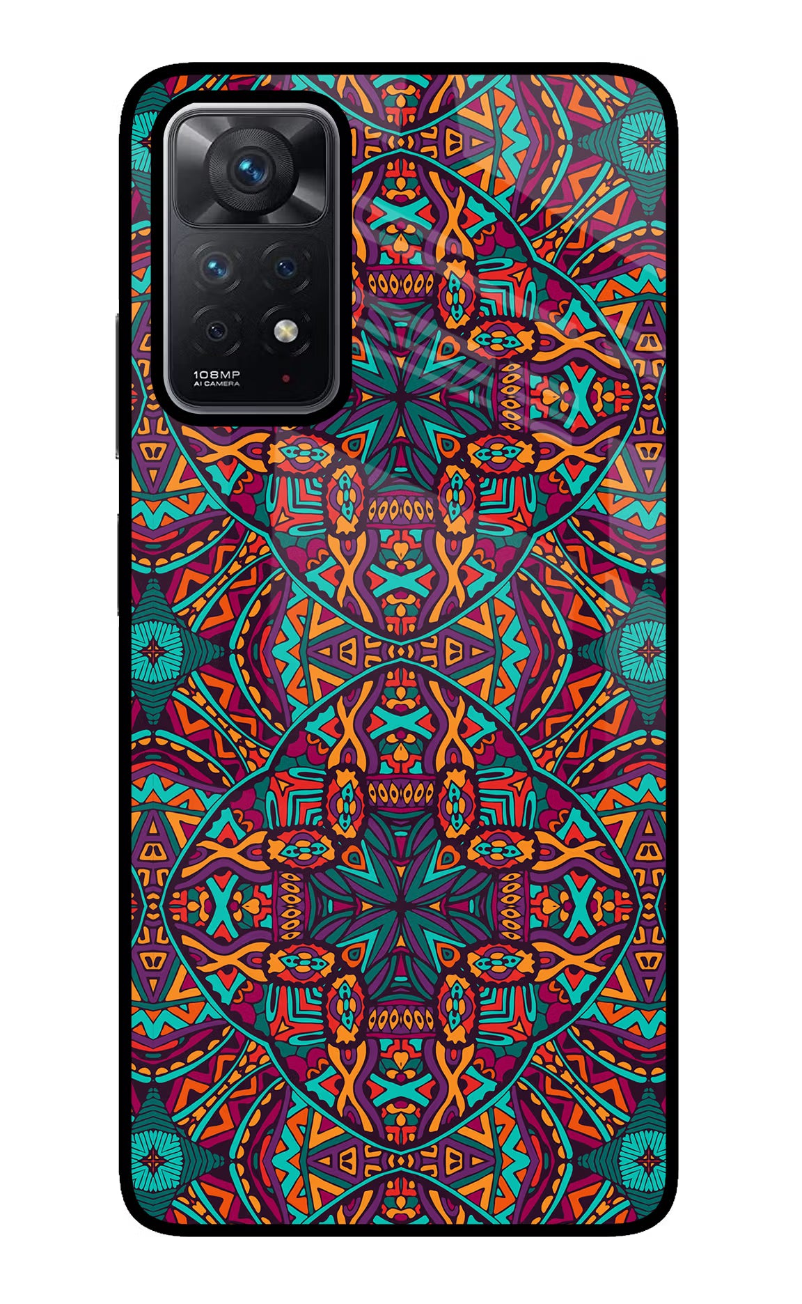 Colour Mandala Redmi Note 11 Pro Glass Case Back Cover by Casekaro