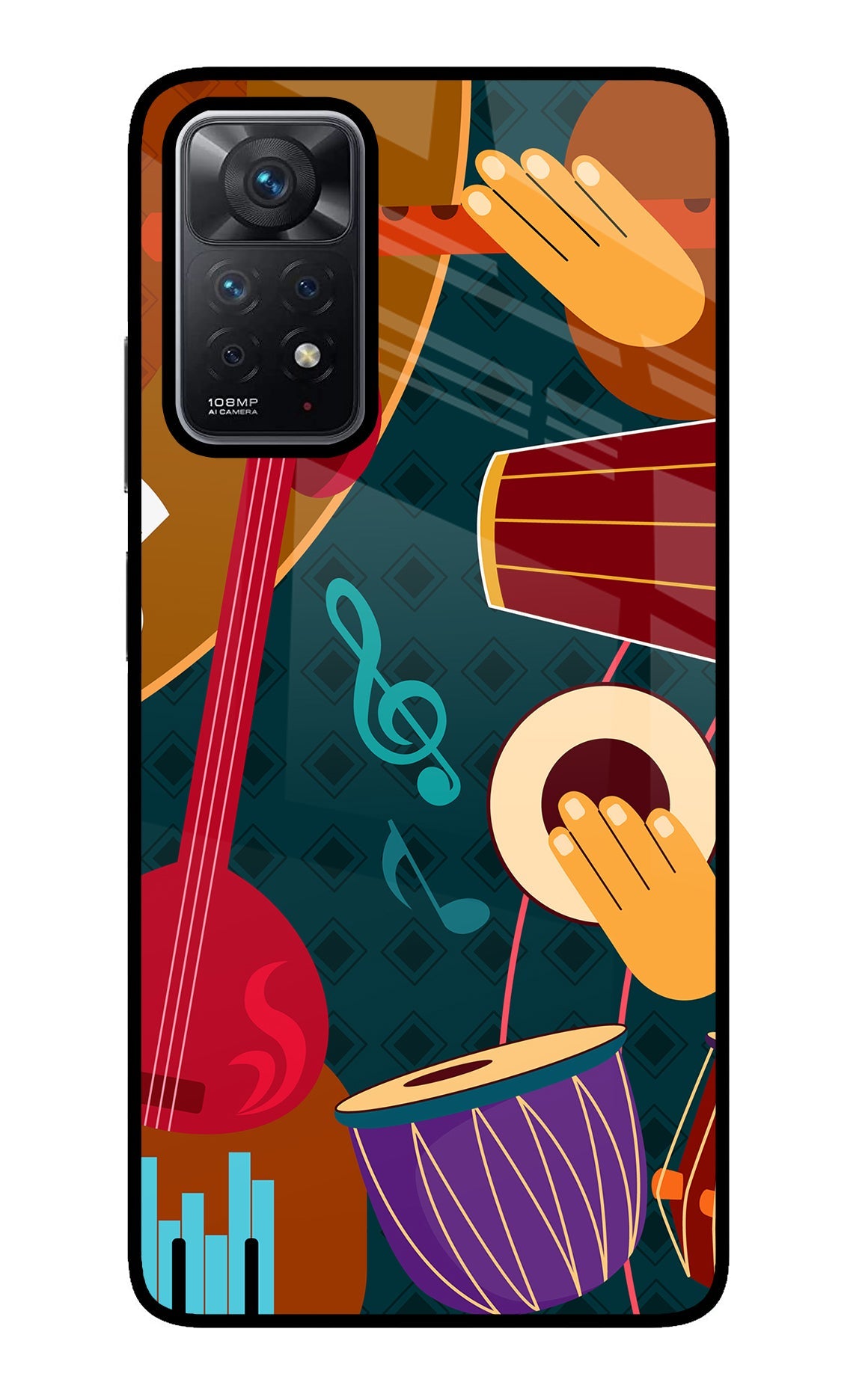 Music Instrument Redmi Note 11 Pro Glass Case