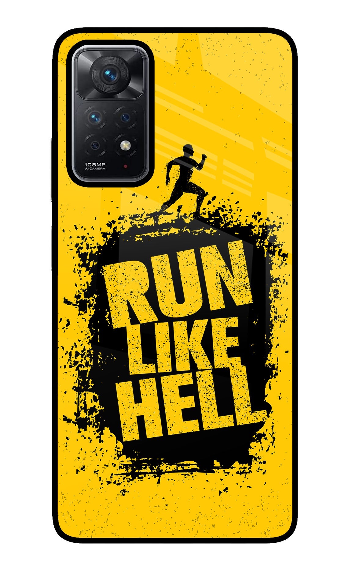 Run Like Hell Redmi Note 11 Pro Glass Case