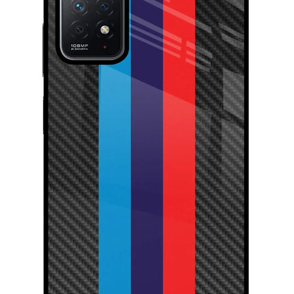 BMW Stripes Pattern Redmi Note 11 Pro Glass Case