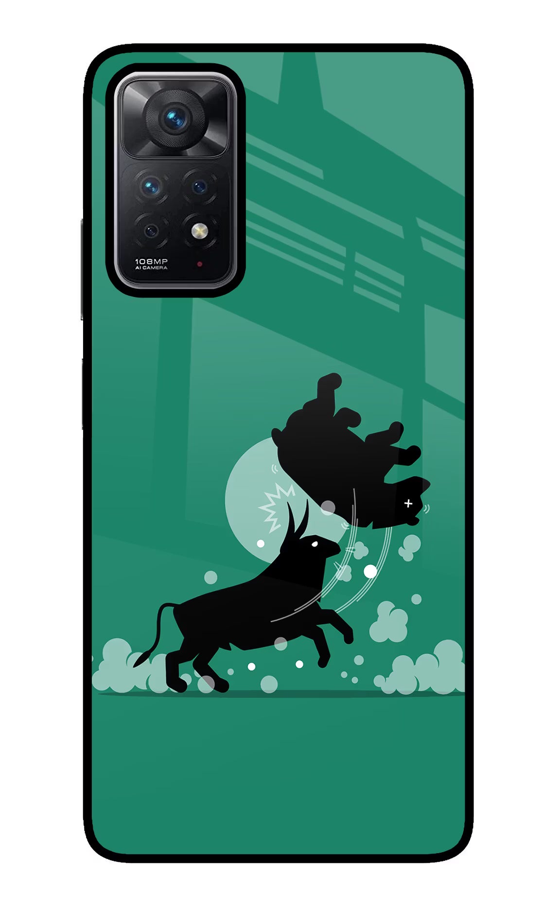 Bull Conqueror Redmi Note 11 Pro Glass Case