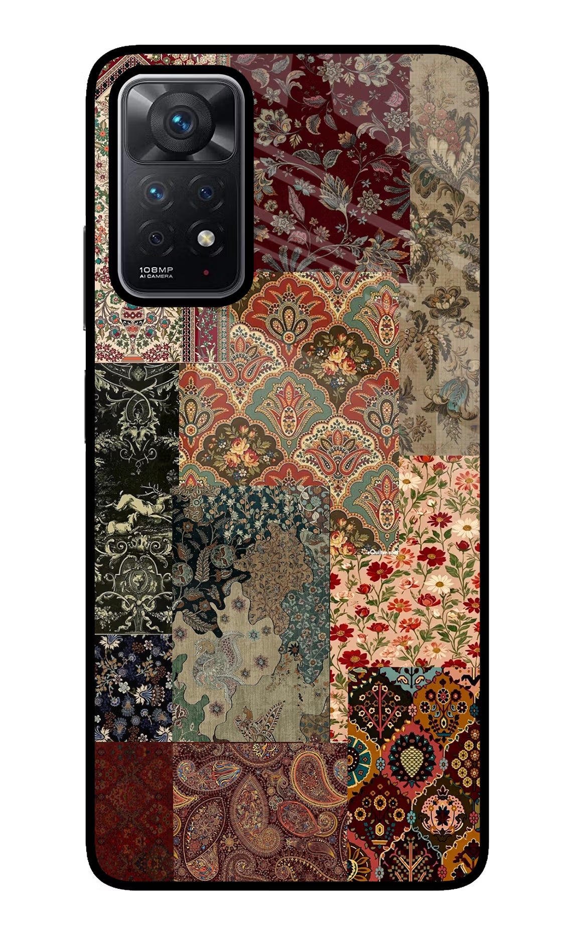 Desi Print Redmi Note 11 Pro Glass Case Back Cover by Casekaro
