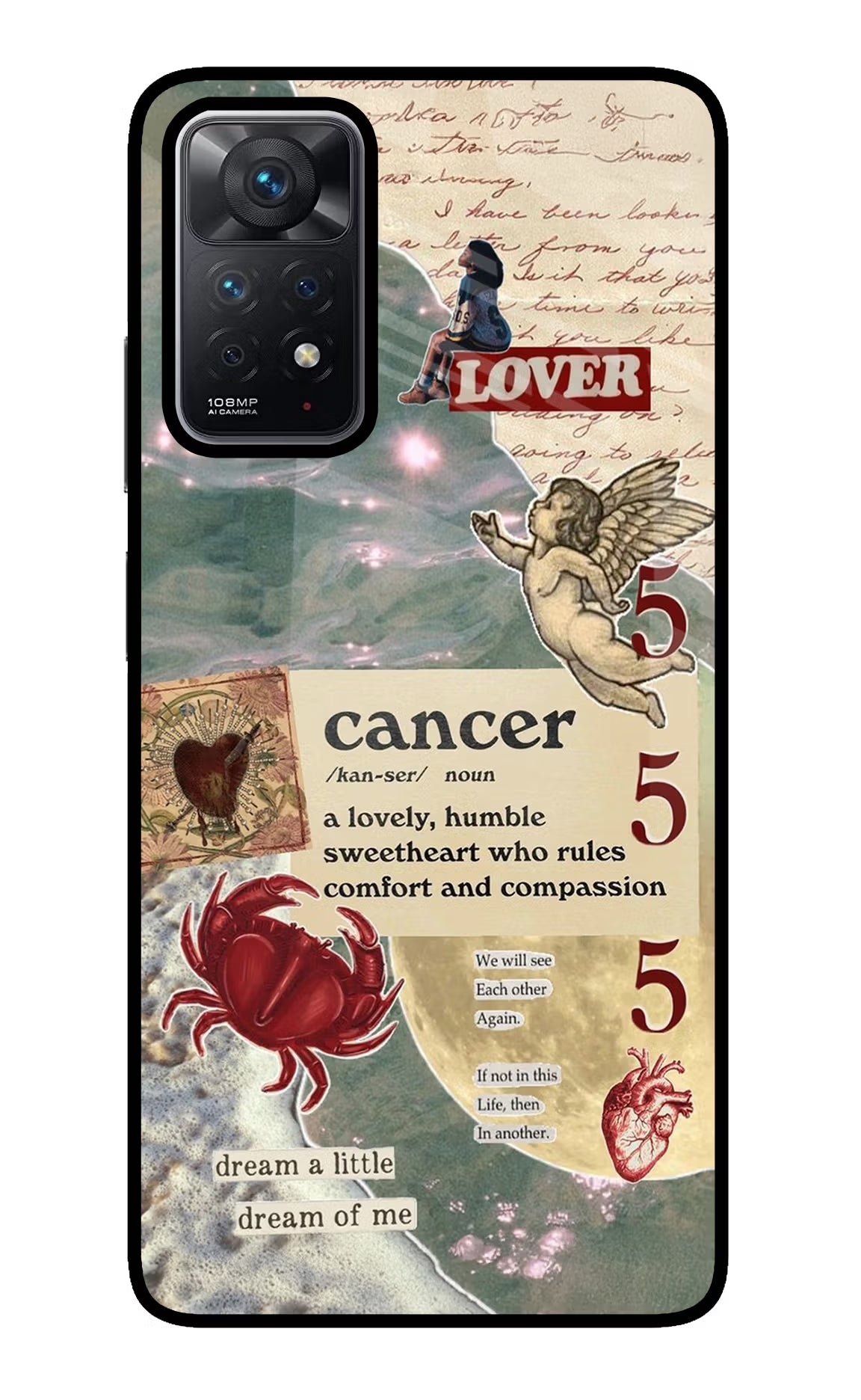 Cancer Zodiac Redmi Note 11 Pro Glass Case