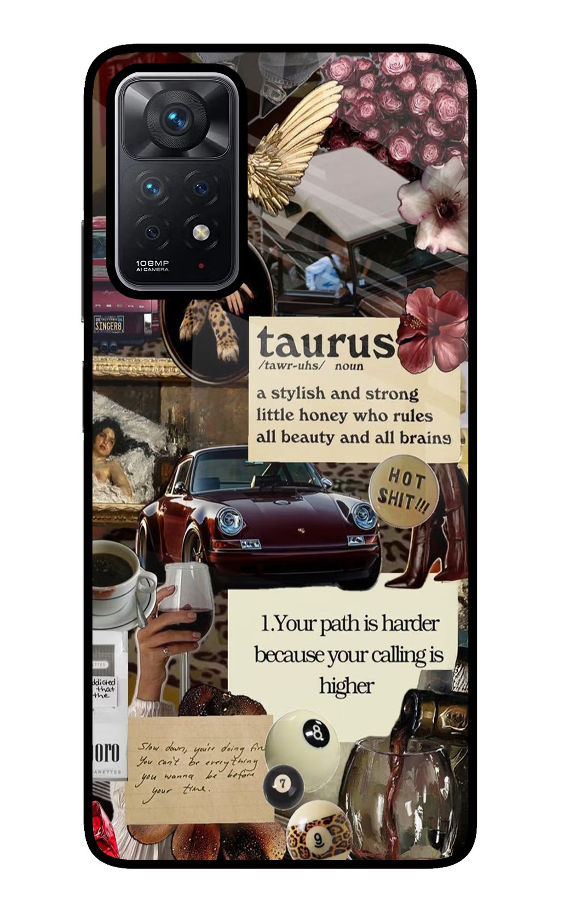 Taurus Zodiac Redmi Note 11 Pro Glass Case Back Cover by Casekaro